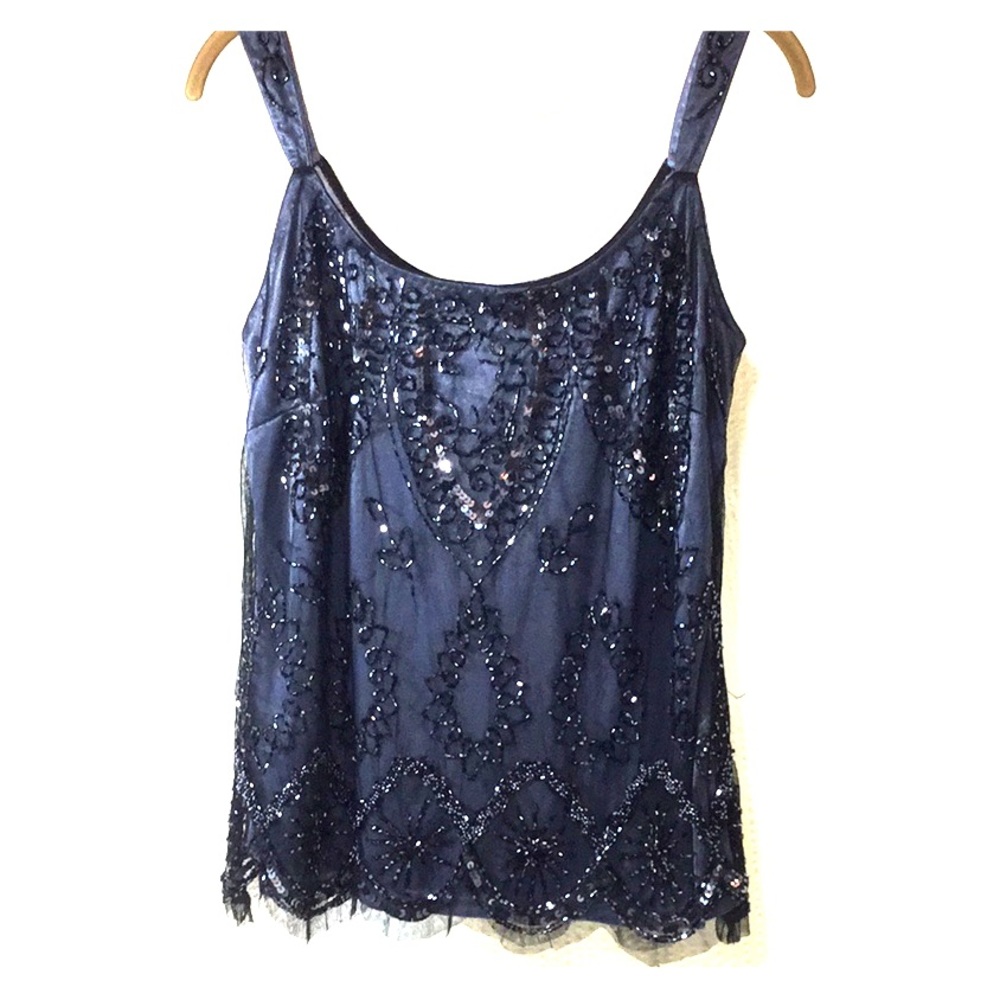 Gorgeous Black sequin Going-out Top